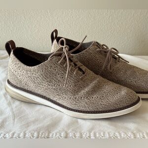 COLE HAAN Grand Evolution Wingtip Knit Oxfords -  C33108 - Beige
Men’s 10.5